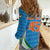 Custom India Cricket Women Casual Shirt Men in Blue Champions 2025