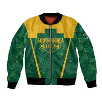 Custom South Africa Cricket Bomber Jacket SA Protea Woza Nawe