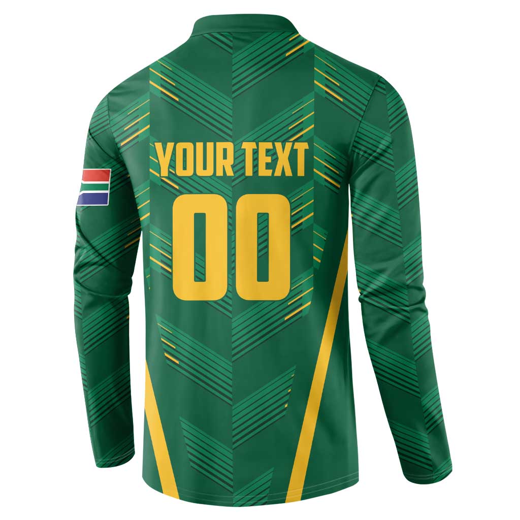Custom South Africa Cricket Button Sweatshirt SA Protea Woza Nawe