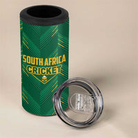 Custom South Africa Cricket 4 in 1 Can Cooler Tumbler SA Protea Woza Nawe
