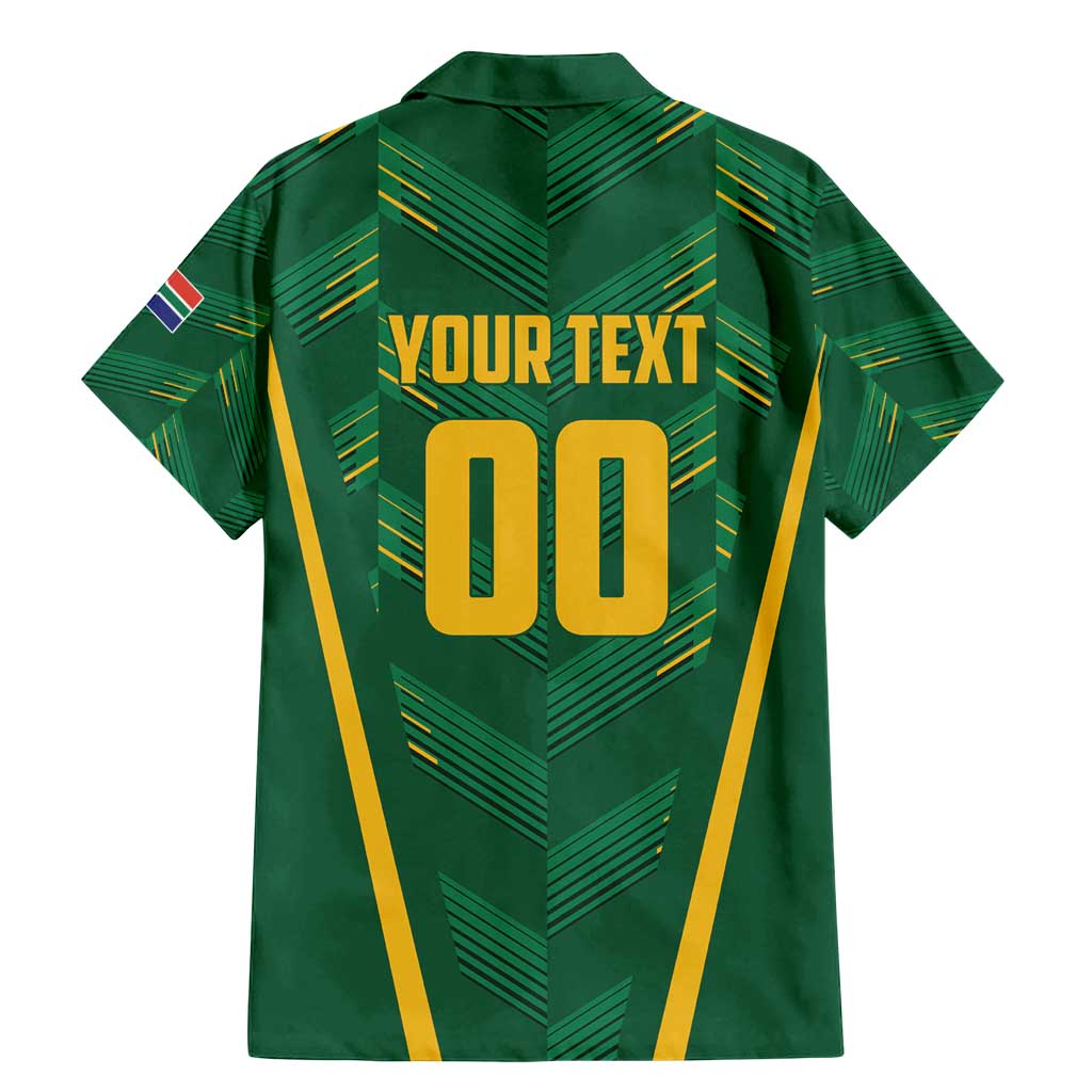 Custom South Africa Cricket Family Matching Mermaid Dress and Hawaiian Shirt SA Protea Woza Nawe