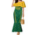Custom South Africa Cricket Family Matching Mermaid Dress and Hawaiian Shirt SA Protea Woza Nawe