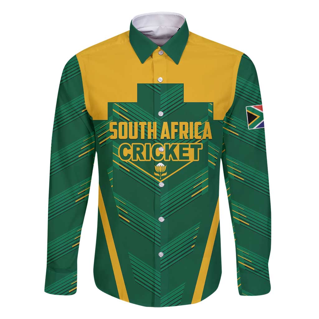 Custom South Africa Cricket Family Matching Off Shoulder Short Dress and Hawaiian Shirt SA Protea Woza Nawe