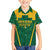 Custom South Africa Cricket Family Matching Puletasi and Hawaiian Shirt SA Protea Woza Nawe