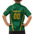 Custom South Africa Cricket Family Matching Short Sleeve Bodycon Dress and Hawaiian Shirt SA Protea Woza Nawe