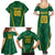 Custom South Africa Cricket Family Matching Summer Maxi Dress and Hawaiian Shirt SA Protea Woza Nawe