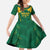 Custom South Africa Cricket Family Matching Tank Maxi Dress and Hawaiian Shirt SA Protea Woza Nawe