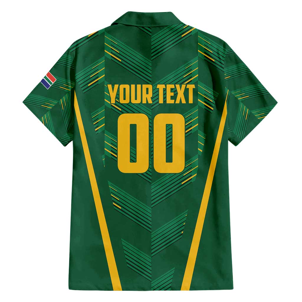 Custom South Africa Cricket Family Matching Tank Maxi Dress and Hawaiian Shirt SA Protea Woza Nawe