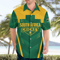 Custom South Africa Cricket Hawaiian Shirt SA Protea Woza Nawe