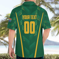 Custom South Africa Cricket Hawaiian Shirt SA Protea Woza Nawe
