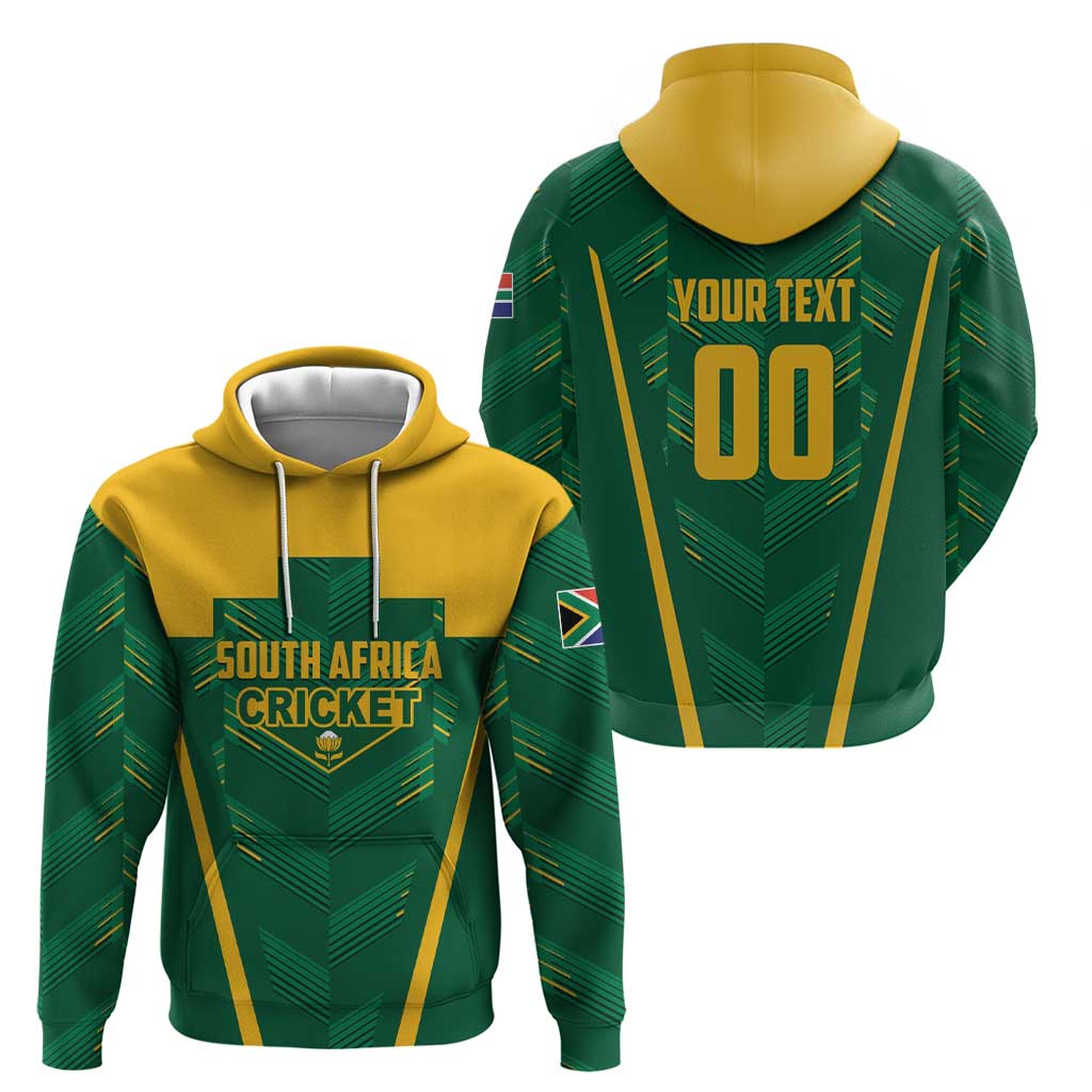 Custom South Africa Cricket Hoodie SA Protea Woza Nawe