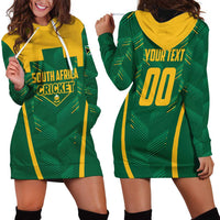 Custom South Africa Cricket Hoodie Dress SA Protea Woza Nawe