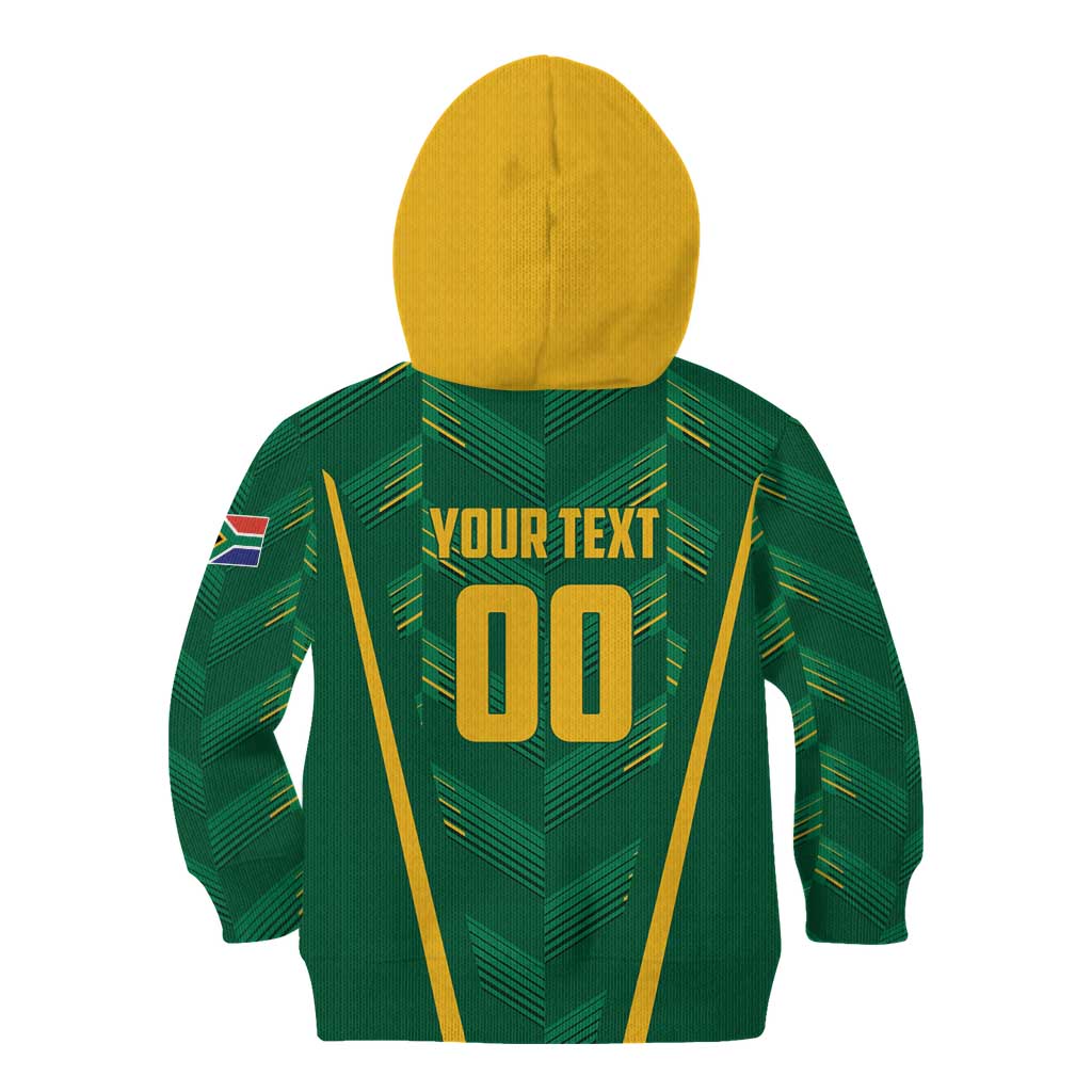Custom South Africa Cricket Kid Hoodie SA Protea Woza Nawe