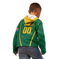 Custom South Africa Cricket Kid Hoodie SA Protea Woza Nawe