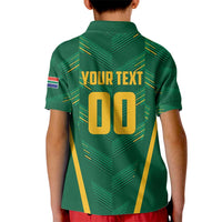 Custom South Africa Cricket Kid Polo Shirt SA Protea Woza Nawe