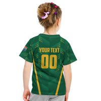 Custom South Africa Cricket Kid T Shirt SA Protea Woza Nawe