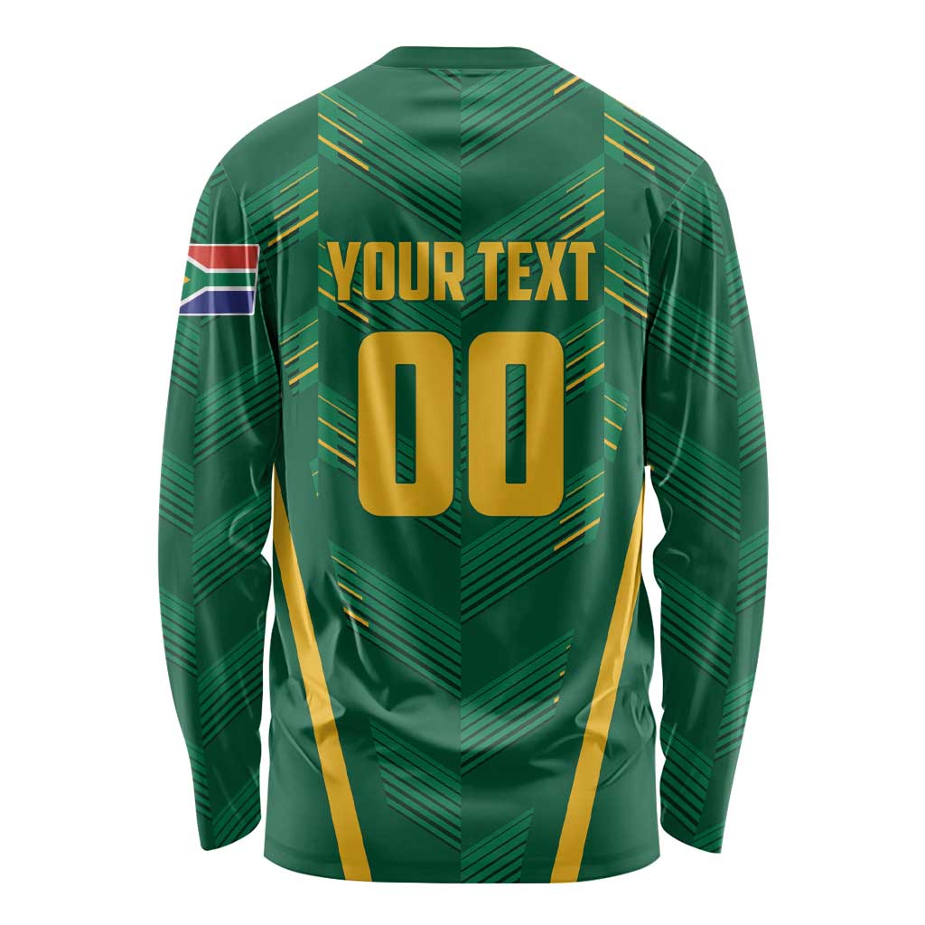 Custom South Africa Cricket Long Sleeve Shirt SA Protea Woza Nawe
