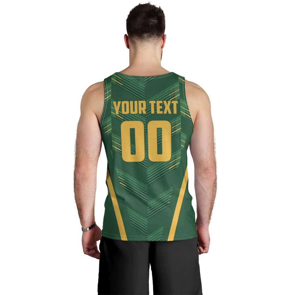 Custom South Africa Cricket Men Tank Top SA Protea Woza Nawe