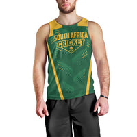 Custom South Africa Cricket Men Tank Top SA Protea Woza Nawe