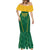 Custom South Africa Cricket Mermaid Dress SA Protea Woza Nawe