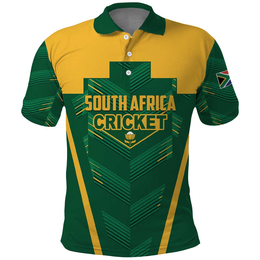 Custom South Africa Cricket Polo Shirt SA Protea Woza Nawe