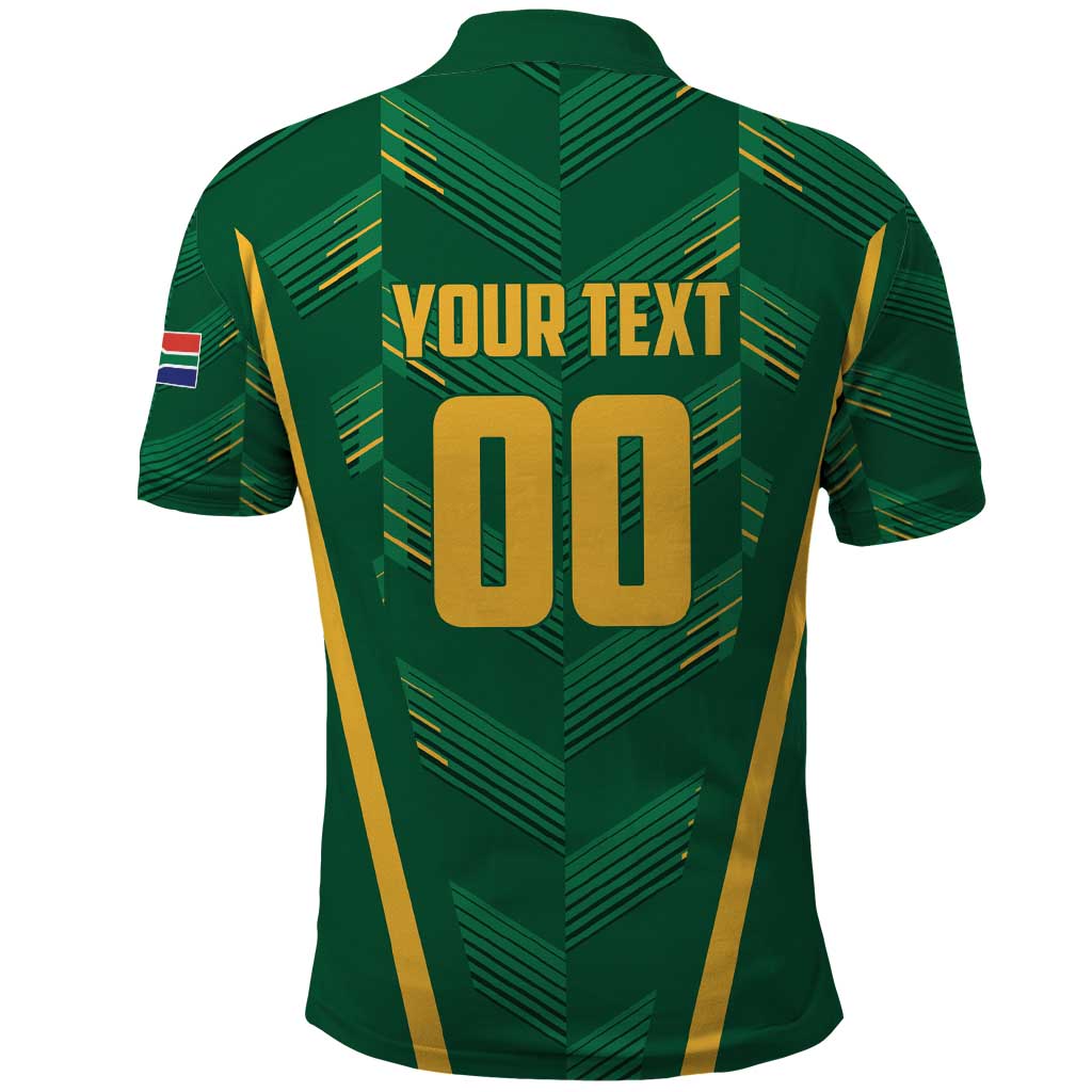 Custom South Africa Cricket Polo Shirt SA Protea Woza Nawe