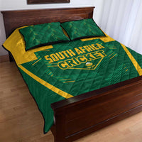 South Africa Cricket Quilt Bed Set SA Protea Woza Nawe
