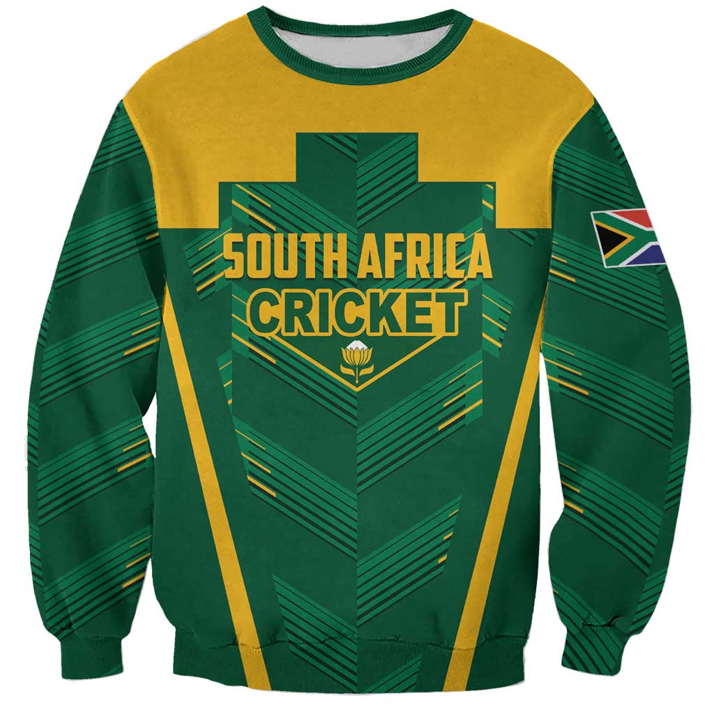 Custom South Africa Cricket Sweatshirt SA Protea Woza Nawe