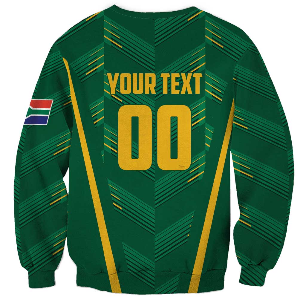 Custom South Africa Cricket Sweatshirt SA Protea Woza Nawe