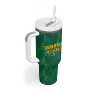 Custom South Africa Cricket Tumbler With Handle SA Protea Woza Nawe