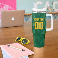 Custom South Africa Cricket Tumbler With Handle SA Protea Woza Nawe
