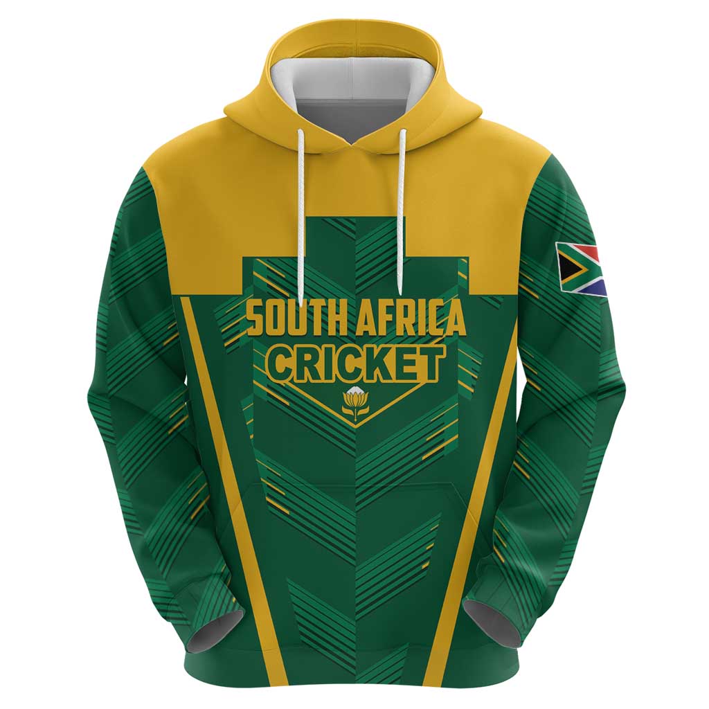 Custom South Africa Cricket Zip Hoodie SA Protea Woza Nawe