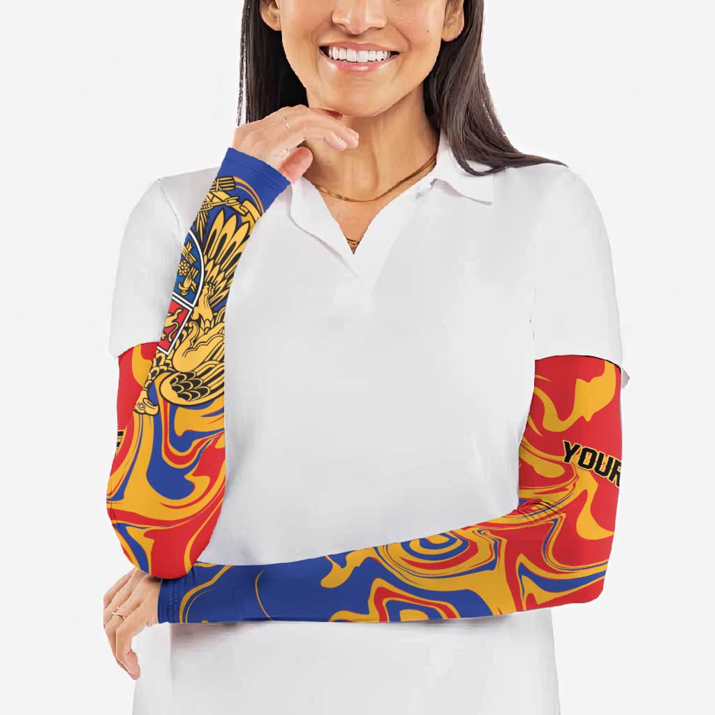 Personalized Republic of Armenia Arm Sleeves Hayastani Hanrapetut'yun