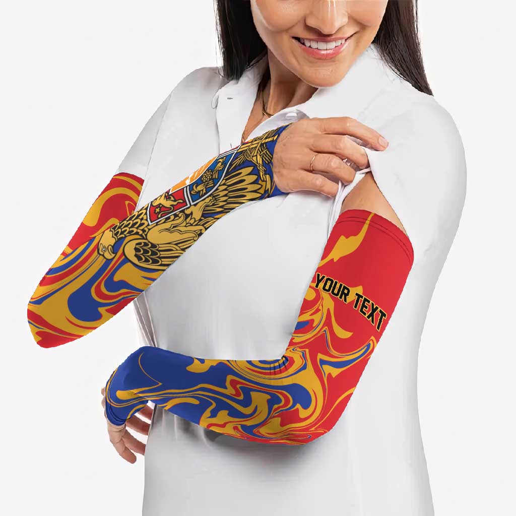Personalized Republic of Armenia Arm Sleeves Hayastani Hanrapetut'yun