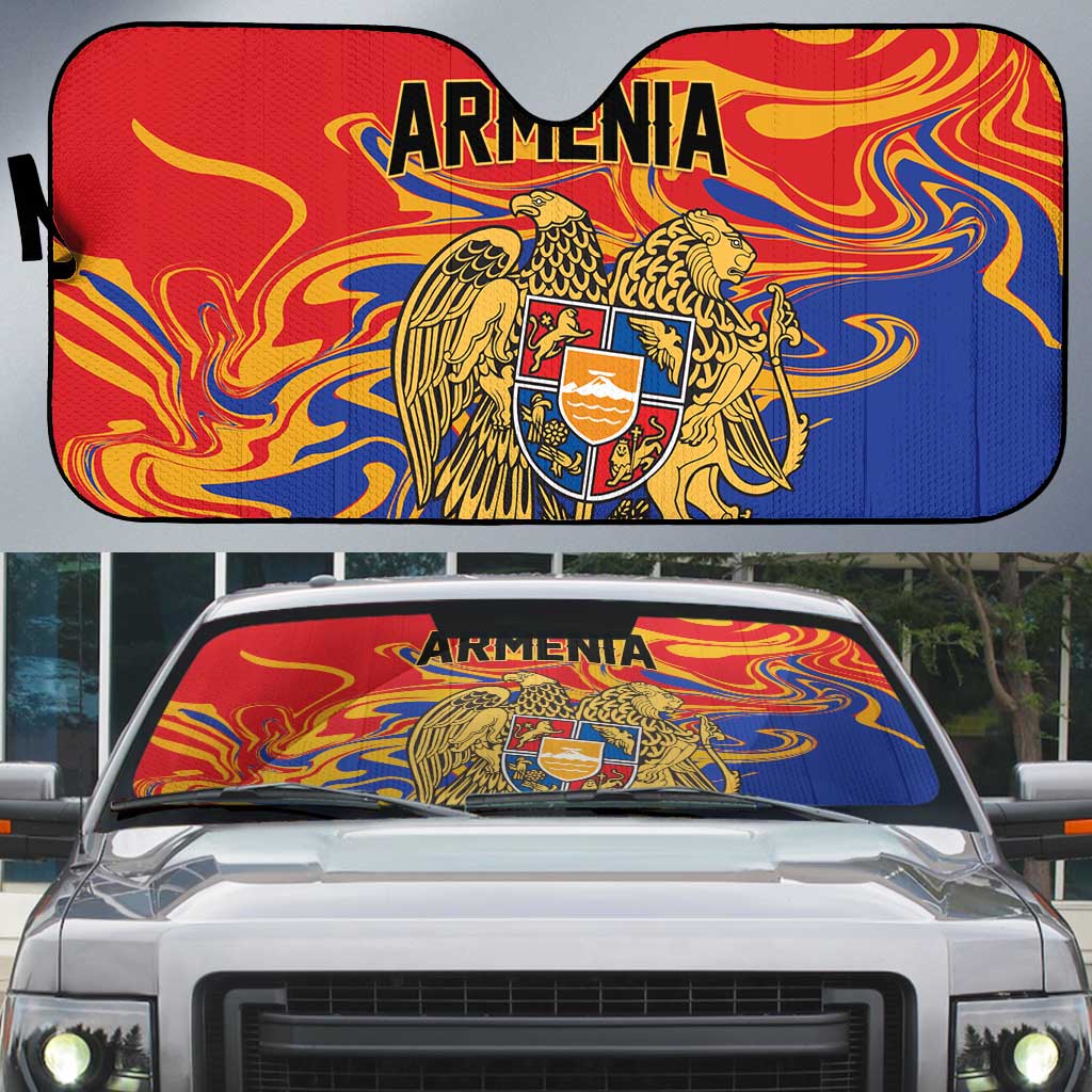Republic of Armenia Auto Sun Shade Hayastani Hanrapetut'yun