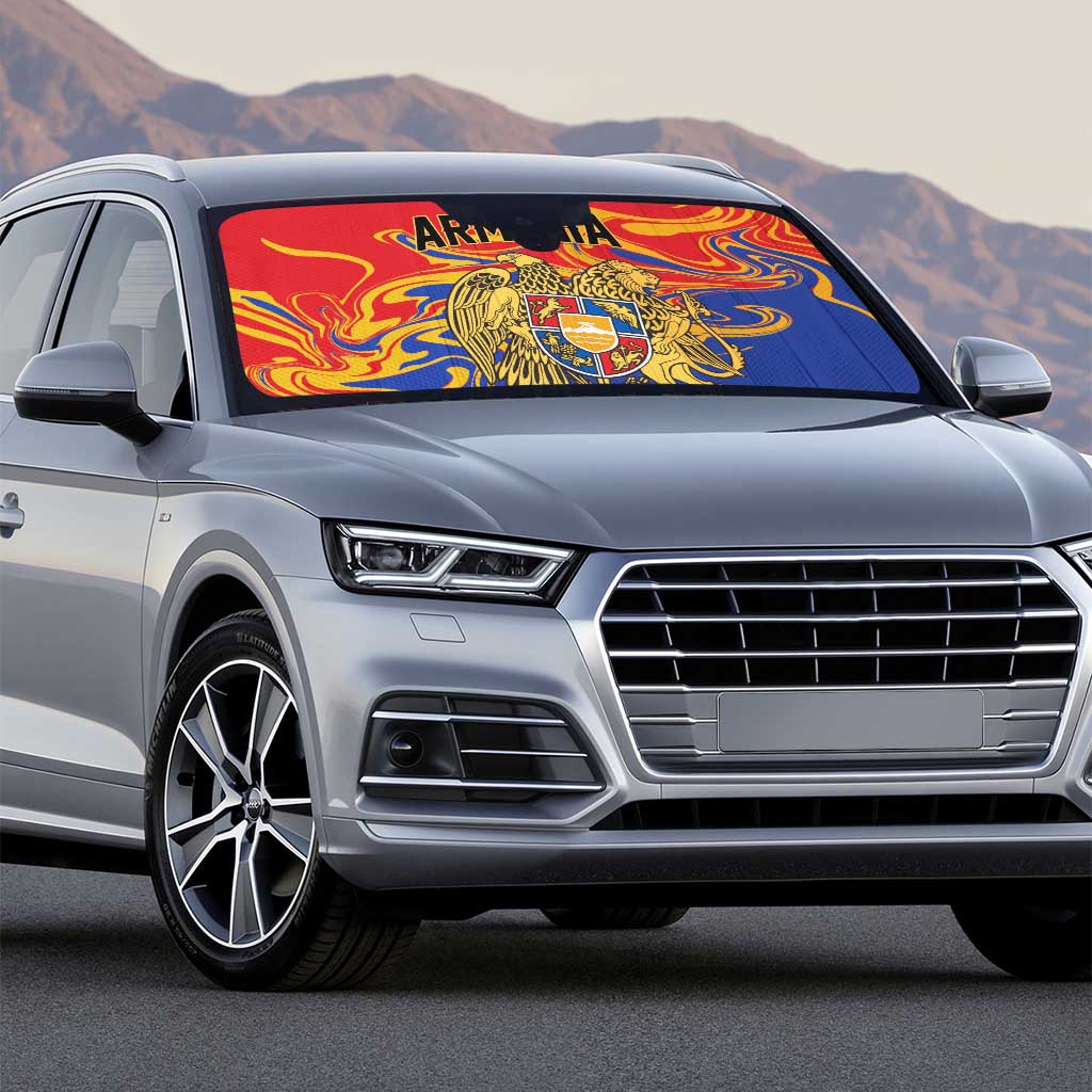 Republic of Armenia Auto Sun Shade Hayastani Hanrapetut'yun