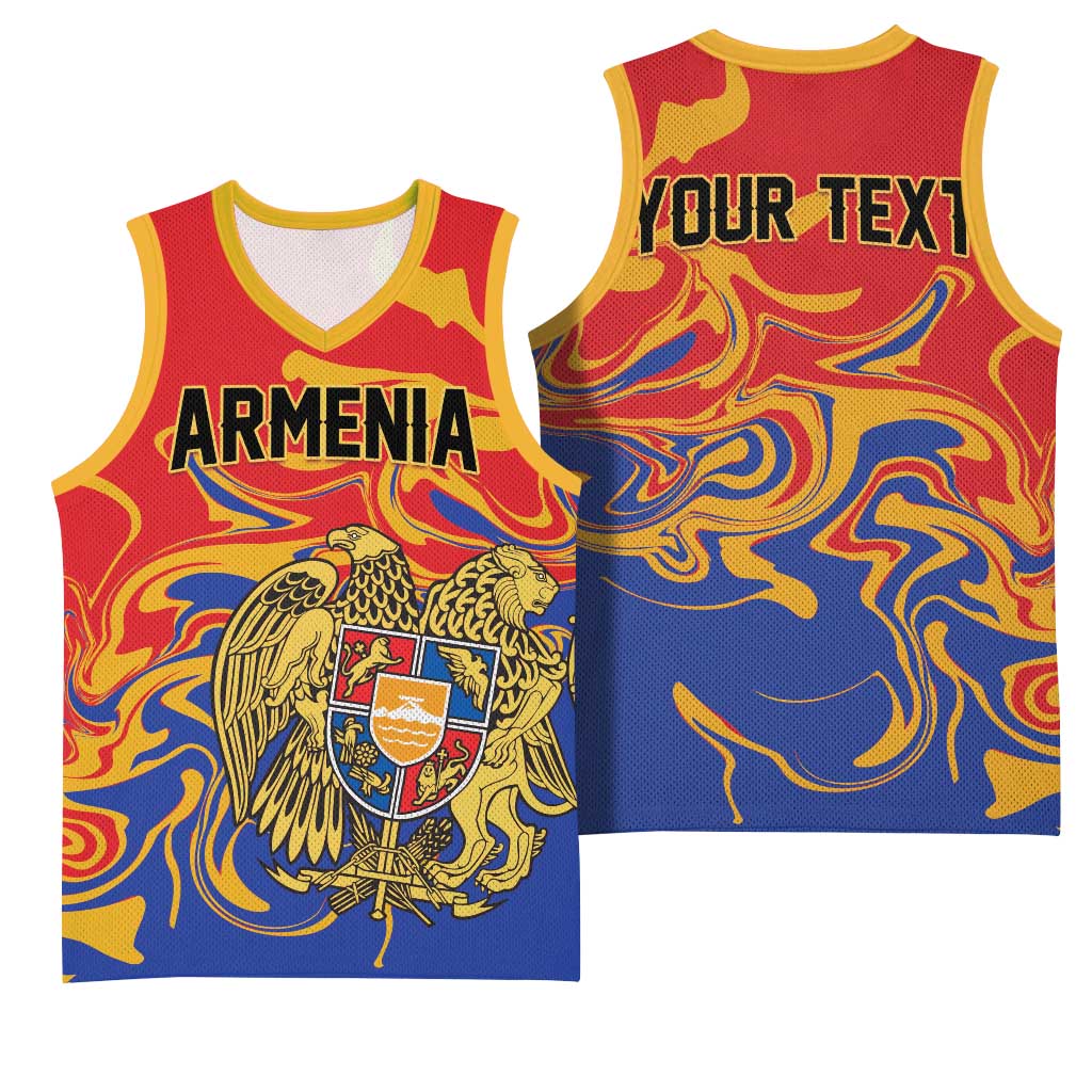 Personalized Republic of Armenia Basketball Jersey Hayastani Hanrapetut'yun