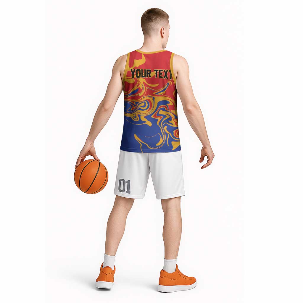 Personalized Republic of Armenia Basketball Jersey Hayastani Hanrapetut'yun