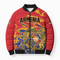 Personalized Republic of Armenia Bomber Puffer Jacket Hayastani Hanrapetut'yun