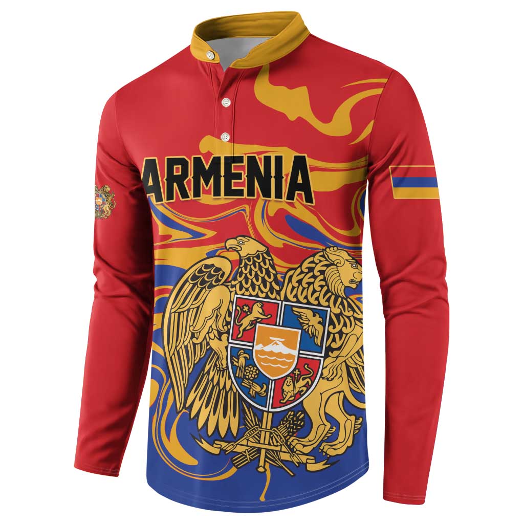 Personalized Republic of Armenia Button Sweatshirt Hayastani Hanrapetut'yun