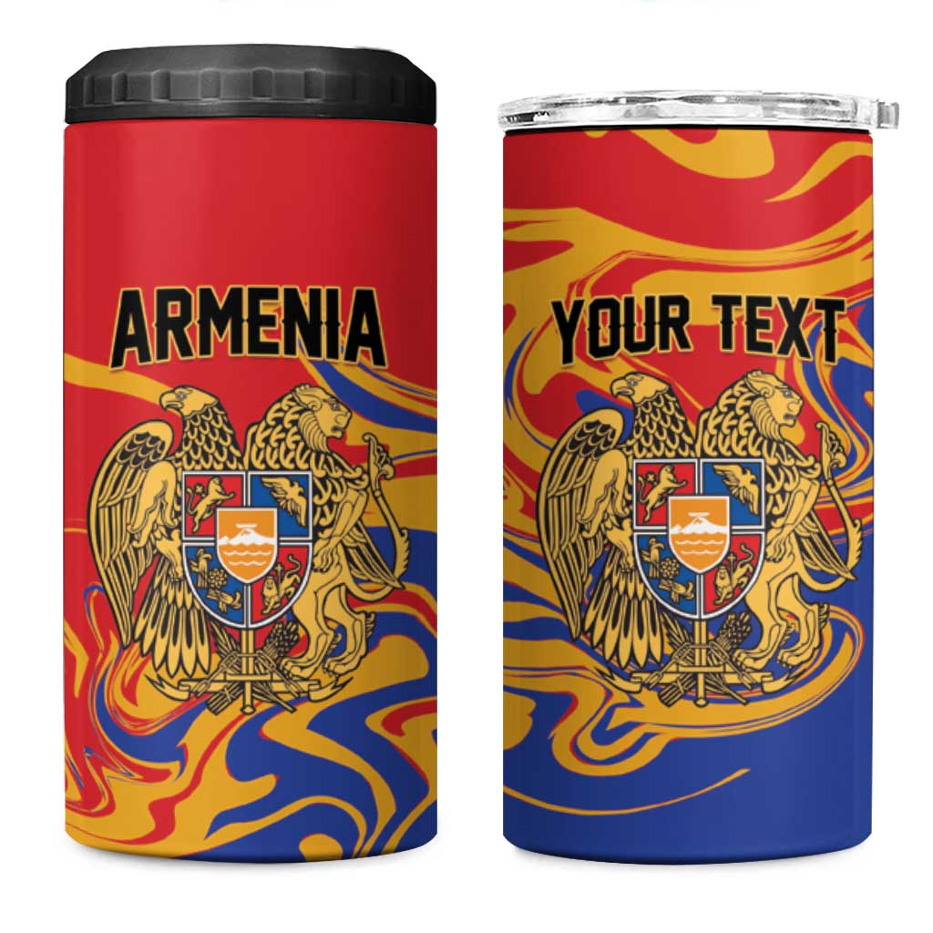 Personalized Republic of Armenia 4 in 1 Can Cooler Tumbler Hayastani Hanrapetut'yun