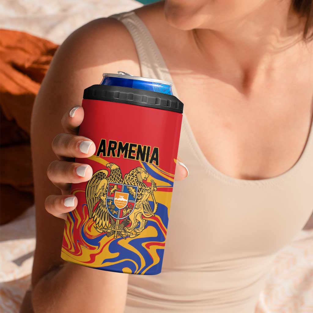 Personalized Republic of Armenia 4 in 1 Can Cooler Tumbler Hayastani Hanrapetut'yun