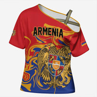 Personalized Republic of Armenia Cross Shoulder Shirt Hayastani Hanrapetut'yun