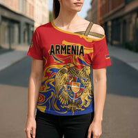 Personalized Republic of Armenia Cross Shoulder Shirt Hayastani Hanrapetut'yun
