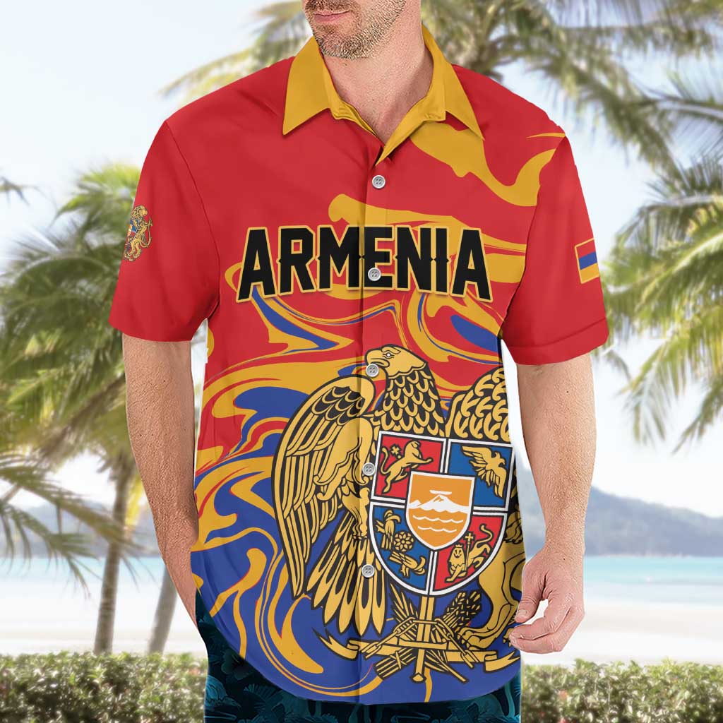 Personalized Republic of Armenia Hawaiian Shirt Hayastani Hanrapetut'yun