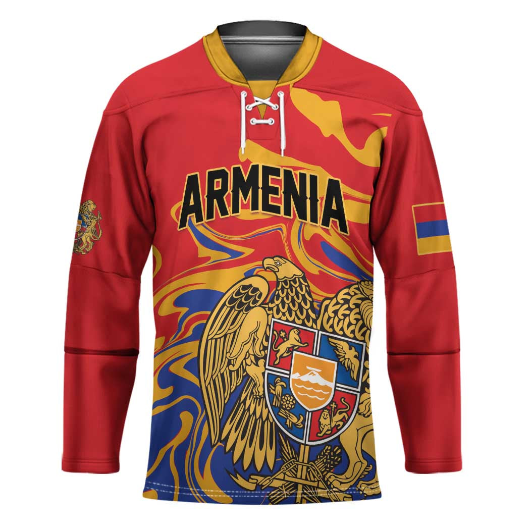 Personalized Republic of Armenia Hockey Jersey Hayastani Hanrapetut'yun