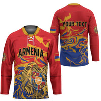 Personalized Republic of Armenia Hockey Jersey Hayastani Hanrapetut'yun