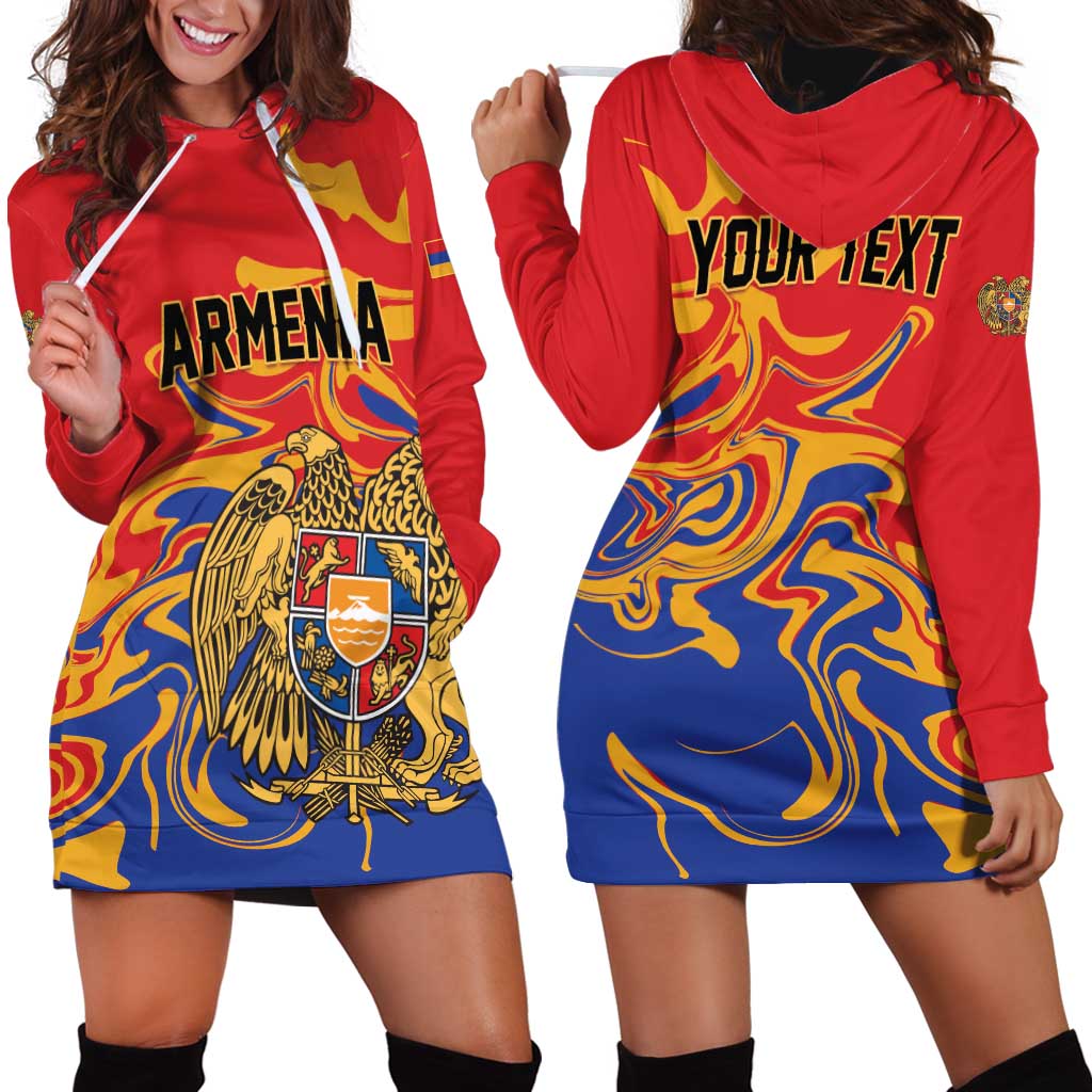 Personalized Republic of Armenia Hoodie Dress Hayastani Hanrapetut'yun