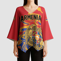 Personalized Republic of Armenia Kimono Sleeve Blouse Hayastani Hanrapetut'yun