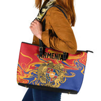 Republic of Armenia Leather Tote Bag Hayastani Hanrapetut'yun